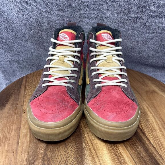 Vans Sk8-Hi MTE Womens Sz 6.5 Shoes Green Red High Top Hiking Outdoor Sneakers - Picture 2 of 9